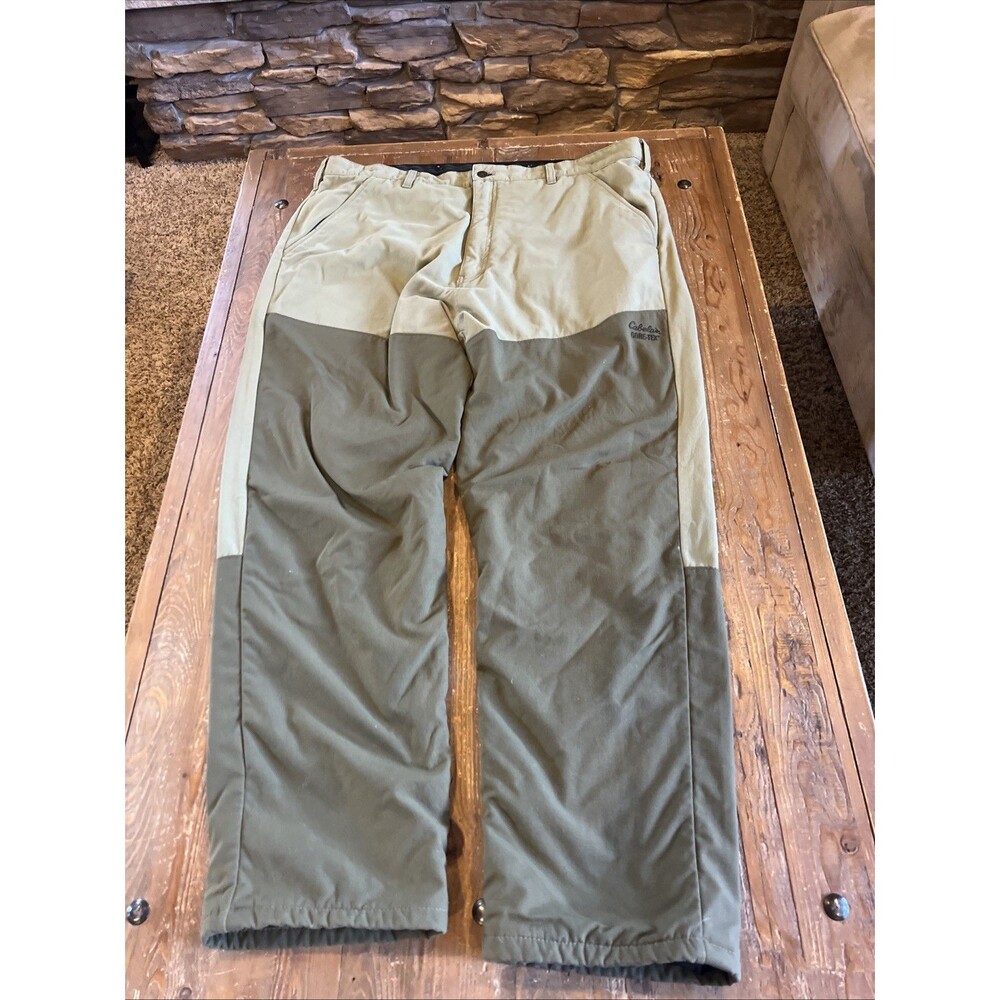 Vintage 90s Cabelas Brush Guard Pants Nylon Lined Hunting Hiking Mens 44 Goretex